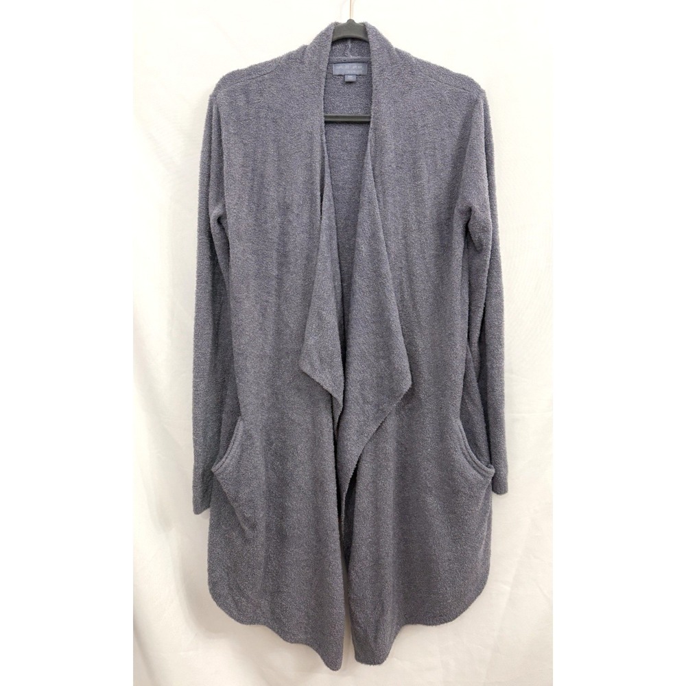 Barefoot Dreams CozyChic Lite Island Wrap Cardigan‎ Cosmic Blue Womens Size S/M